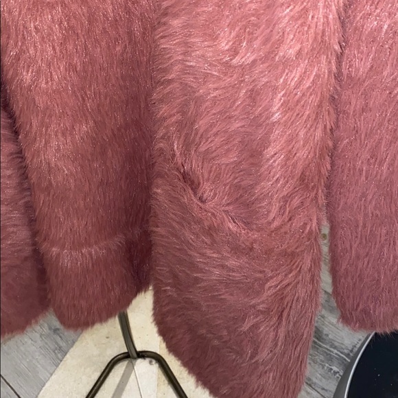 Free People Faux Fur Teddy Boyfriend Cardigan - Picture 5 of 6